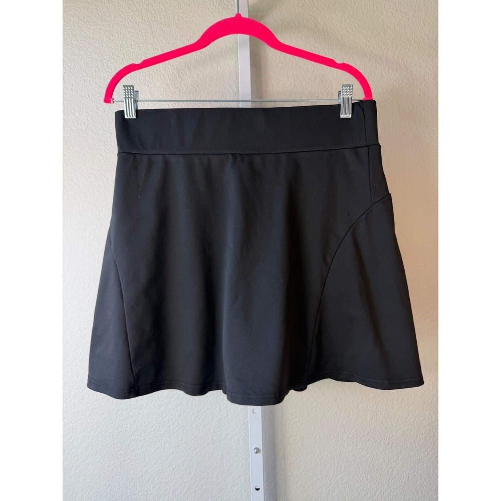 Werena Black Pleated Athletic Tennis Skort with Pockets Size 2XL